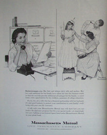 Mass. Mutual Life Insurance Co. 1959 ad