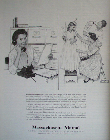 Mass. Mutual Life Insurance Co. 1959 ad