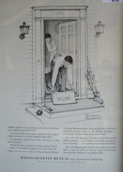 Mass. Mutual Life Insurance Co. 1961 Ad
