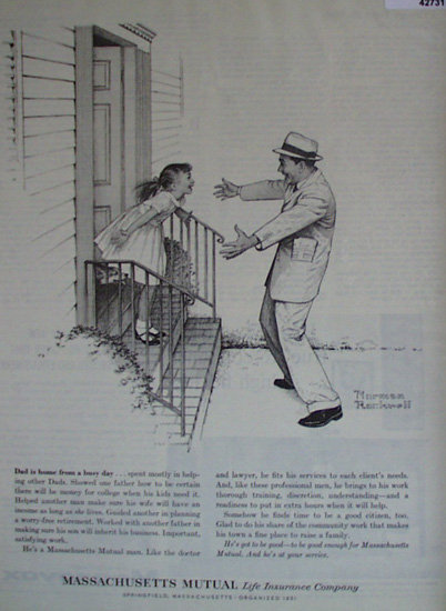 Massachusetts Mutual Life Insurance Co. 1961 Ad