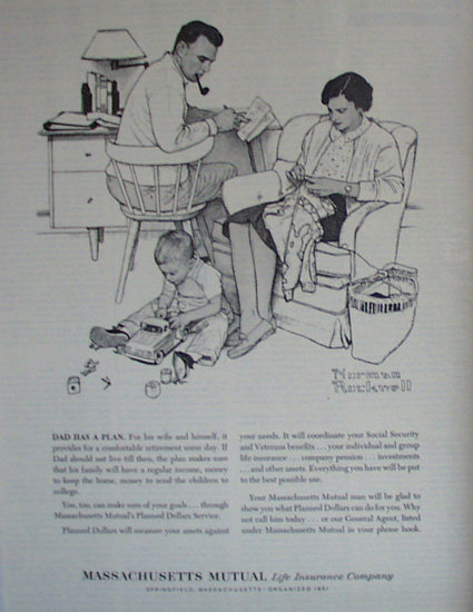 Mass. Mutual Life Insurance Co. 1962 Ad
