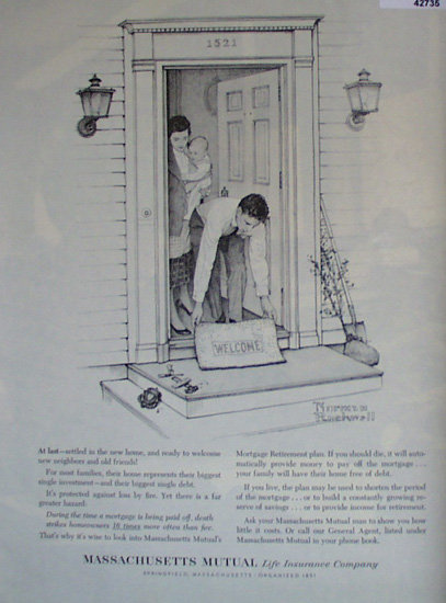 Mass. Mutual Life Insurance Co. 1962 Ad