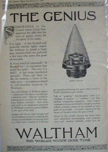 Waltham Watches 1920 Ad
