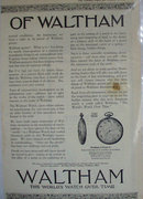 Waltham Watches 1920 Ad