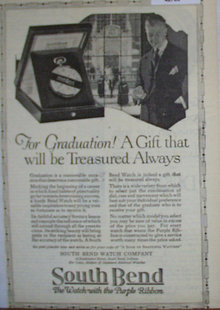 South Bend Watch Co. 1920 Ad