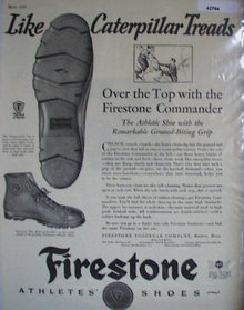Firestone Athletes Shoes 1929 Ad