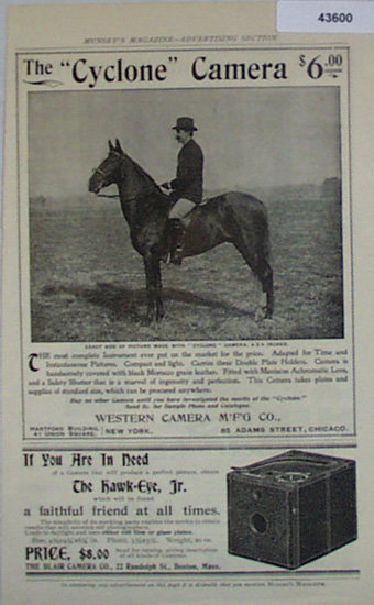 The Cyclone Camera 1907 To 1912 Ad