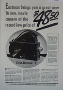 Cine Kodak E Camera 1907 To 1912 Ad