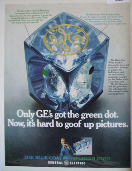 General Electric Flashcubes 1969 Ad
