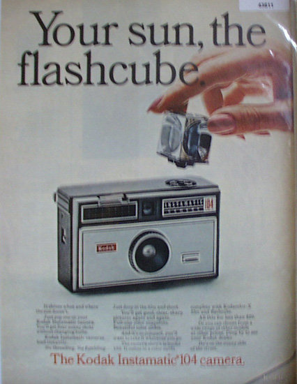 Kodak Instamatic 104 Camera 1967 Ad