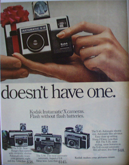 Kodak Instamatic Cameras 1971 Ad