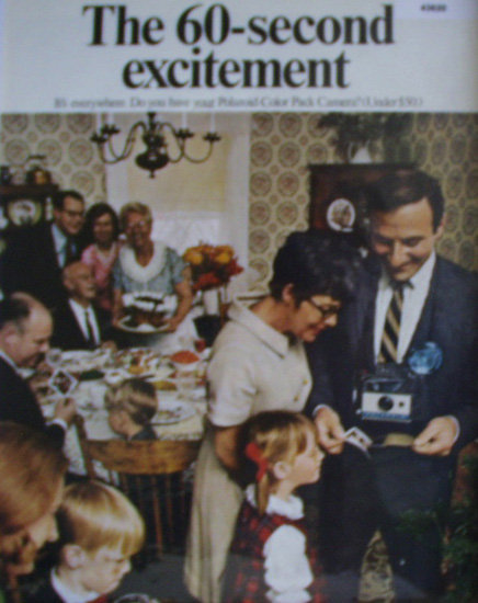 Polaroid Colorpack Camera 1968 Ad