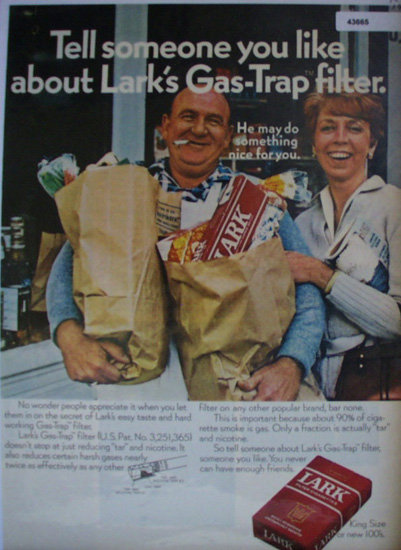 Lark Filter Cigarette 1969 Ad