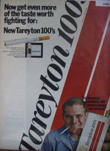 Tareyton 100's Cigarettes 1967 Ad