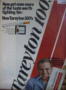 Tareyton 100's Cigarettes 1967 Ad