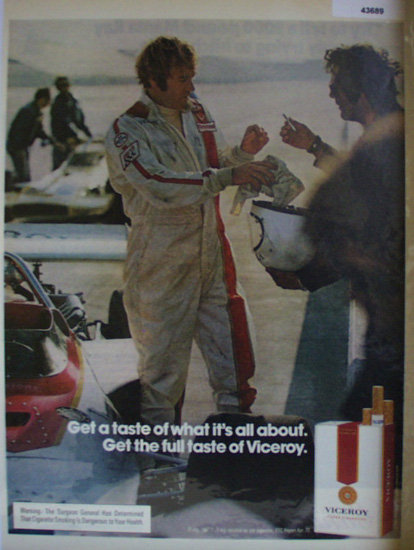 Viceroy Filter Cigarettes 1972 ad