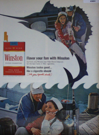Winston King Size Cigarettes 1967 Ad