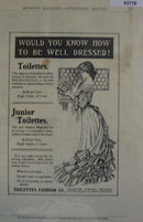 Toilettes Fashion Co. 1907 To 1912 Ad