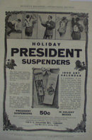 President Suspenders 1907 To 1912 Ad