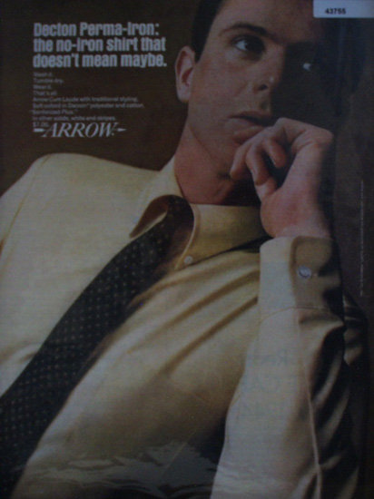 Arrow Decton perma Iron Shirt 1967 Ad