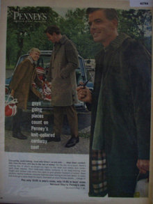 Penneys Mens and boys Coats 1963 Ad