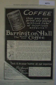 Bakers Coffee 1907 To 1912 Ad