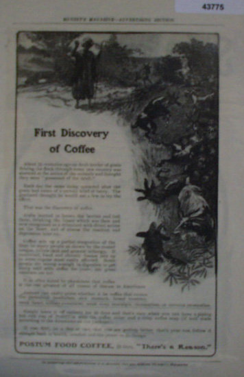 Postum Food Coffee 1907 To 1912 ad