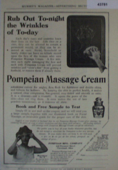 Pompeian Mfg. Co. 1907 To 1912 Ad
