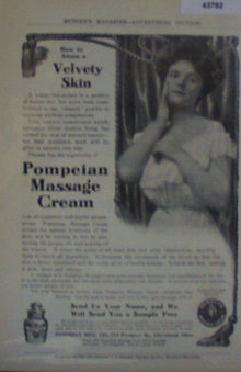 Pompeian Massage Cream 1907 To 1912 Ad.