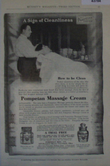 Pompeian Massage Cream 1907 To 1912 Ad