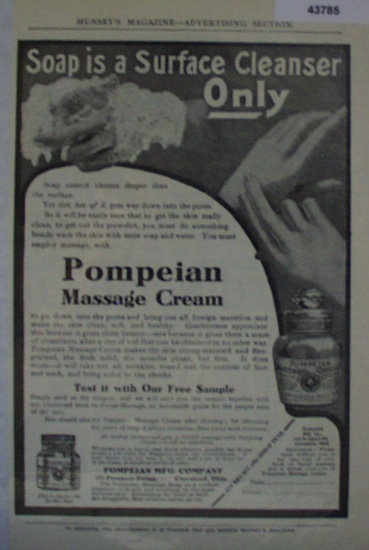 Pompeian Massage Cream 1907 To 1912 Ad