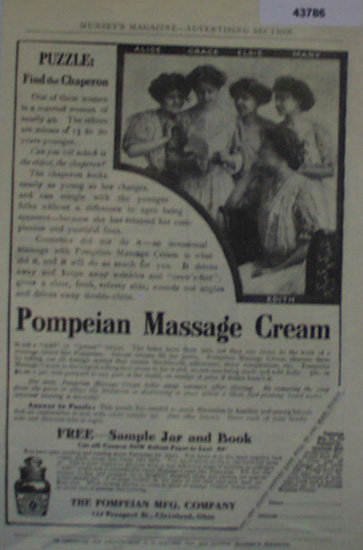 Pompeian Massage Cream 1907 To 1912 Ad