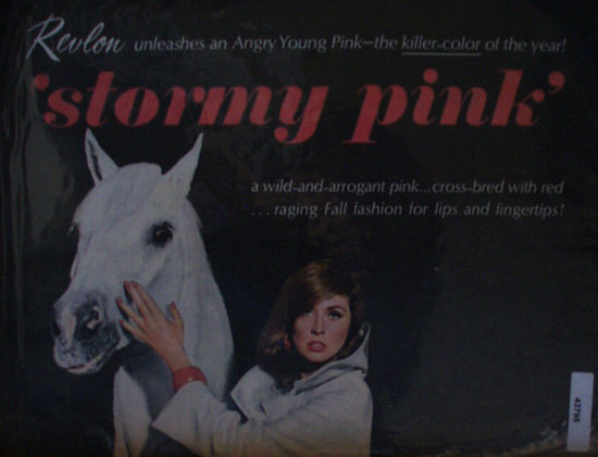 Revlon Stormy Pink For Lips And Fingertips 1963 Ad