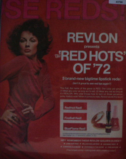 Revlon Red Hots 1971 Ad