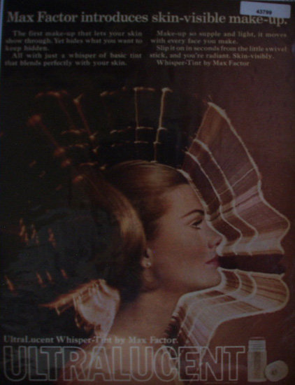Max Factor Ultra lucent Make Up 1969 Ad