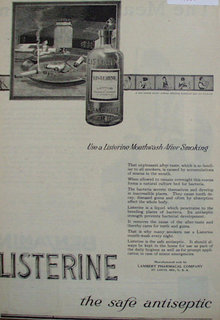 Listerine Mouthwash 1920 Ad