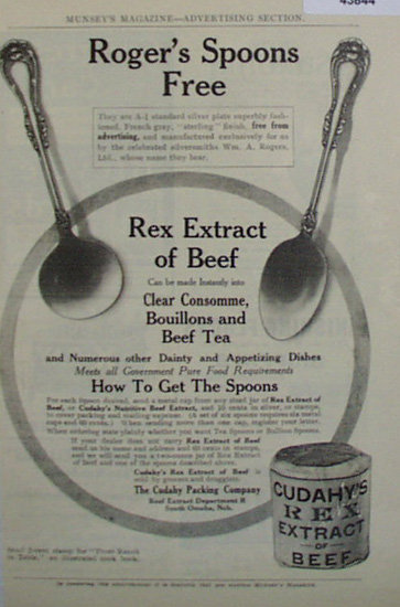 Cudahys Rex Extract of Beef 1907 To 1912 Ad