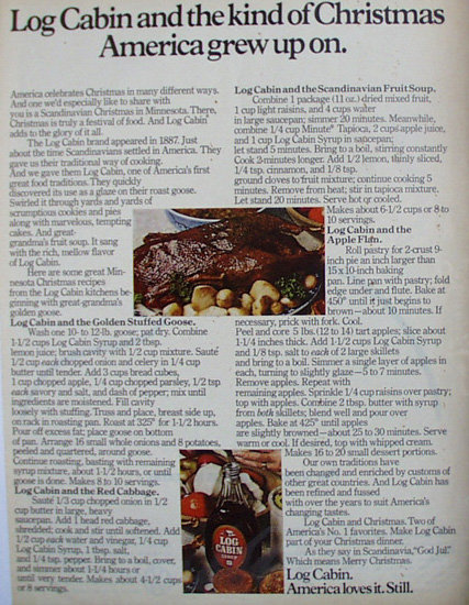 Log Cabin Syrup 1971 Ad