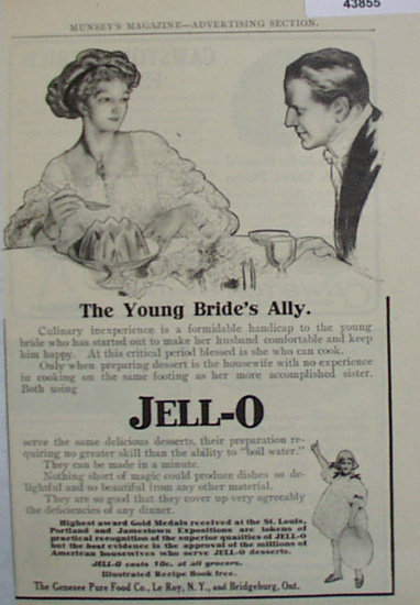 Jell-O O 1907To 1912 Ad