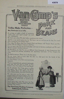 Van Camps Pork And Beans 1907 To 1912 Ad