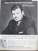 Listerine Antiseptic 1962 Ad