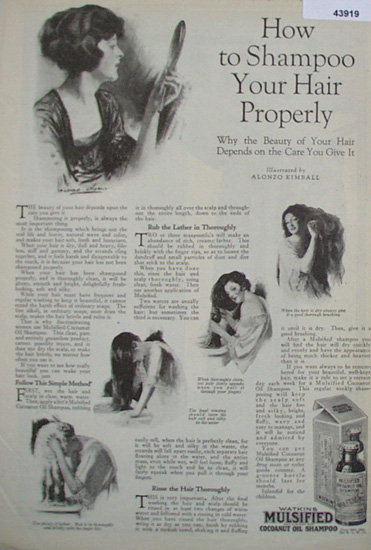 Watkins Mulsified Cocoanut Oil Shampoo 1920 Ad