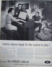 The Lowery Organ 1960 Ad