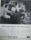 The Lowery Organ 1960 Ad