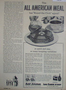 Aunt Jemimas Pancakes And Log Cabin Syrup 1953 Ad