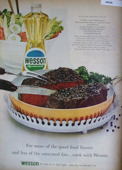 Wesson Poly Unsaturated Oil 1963 Ad