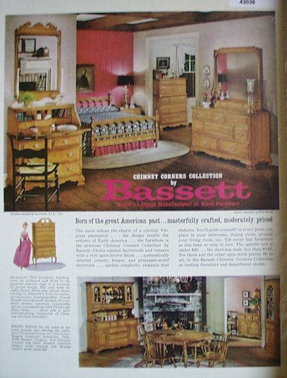 Bassett Wood Furniture 1963 Ad