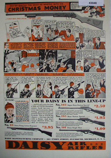 Daisy Air Rifles 1936 Ad
