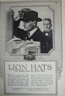 Lion Hats 1920 Ad
