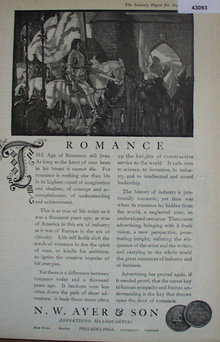 N.W. Ayer And Son Advertising 1920 Ad